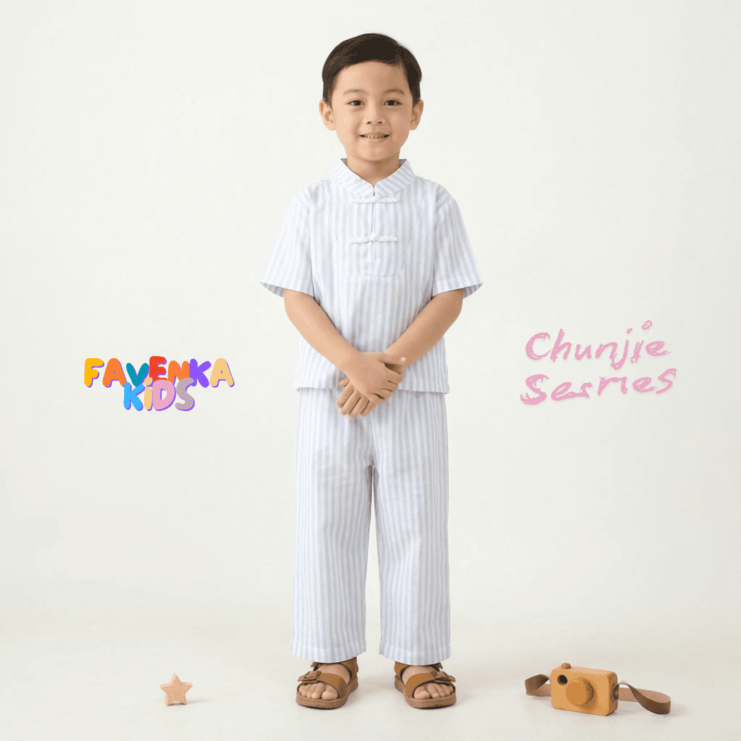 Favenka Kids - Chunjie Series Model Cheongsam Anak Laki Laki